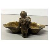 O - Vintage Art Nouveau Figural Inkstand O - Vintage Art Nouveau Figural Inkstand