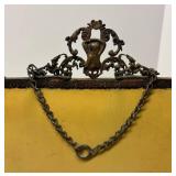 FR - Antique Art Nouveau Maiden Portrait Celluloid Tri-Fold Vanity Mirror FR - Antique Art Nouveau Maiden Portrait Celluloid Tri-Fold Vanity Mirror