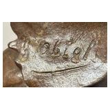 O - Vintage Art Nouveau Bronze Bust O - Vintage Art Nouveau Bronze Bust