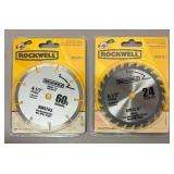 O - New Rockwell RK3441K 4-1/2 in Compact Circular Saw with Blades O - New Rockwell RK3441K 4-1/2 in Compact Circular Saw with Blades