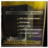 O - Sony Mini Hi-Fi Component System 60W 3CD Changer Model: MHC-RXD2 O - Sony Mini Hi-Fi Component System 60W 3CD Changer Model: MHC-RXD2