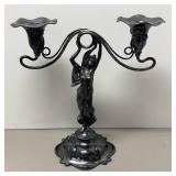 O - Vintage Art Nouveau Figural Candelabra O - Vintage Art Nouveau Figural Candelabra