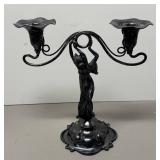O - Vintage Art Nouveau Figural Candelabra O - Vintage Art Nouveau Figural Candelabra