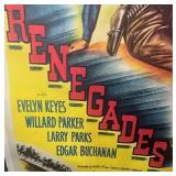 FR - Vintage Columbia Pictures Renegades Movie Poster Unframed Print on Linen FR - Vintage Columbia Pictures Renegades Movie Poster Unframed Print on Linen