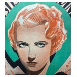 FR - Fox Film Den Mystiska Blondinen Unframed Linen Print FR - Fox Film Den Mystiska Blondinen Unframed Linen Print