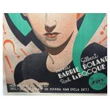 FR - Fox Film Den Mystiska Blondinen Unframed Linen Print FR - Fox Film Den Mystiska Blondinen Unframed Linen Print