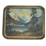 FR - Lake Louise Print by William M. Thompson in Art Deco Frame FR - Lake Louise Print by William M. Thompson in Art Deco Frame