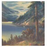 FR - Lake Louise Print by William M. Thompson in Art Deco Frame FR - Lake Louise Print by William M. Thompson in Art Deco Frame