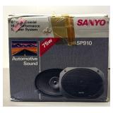 RR - Sanyo SP910 Coaxial Speaker System - 75W Automotive Sound RR - Sanyo SP910 Coaxial Speaker System - 75W Automotive Sound