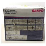 RR - Sanyo SP910 Coaxial Speaker System - 75W Automotive Sound RR - Sanyo SP910 Coaxial Speaker System - 75W Automotive Sound