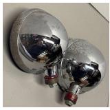 LLR - Two Vintage Unity Mfg. Co Spotlights - Cobalt Blue Lenses Model: S-3 LLR - Two Vintage Unity Mfg. Co Spotlights - Cobalt Blue Lenses Model: S-3