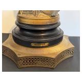 DR - Richesse Par Bessonnes - Antique French Cast Metal Angel Sculpture DR - Richesse Par Bessonnes - Antique French Cast Metal Angel Sculpture