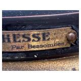 DR - Richesse Par Bessonnes - Antique French Cast Metal Angel Sculpture DR - Richesse Par Bessonnes - Antique French Cast Metal Angel Sculpture