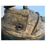 DR - Richesse Par Bessonnes - Antique French Cast Metal Angel Sculpture DR - Richesse Par Bessonnes - Antique French Cast Metal Angel Sculpture