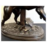 DR - LECOURTIER Bulldog Sculpture - Antique French Dog DR - LECOURTIER Bulldog Sculpture - Antique French Dog