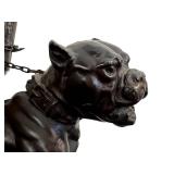 DR - LECOURTIER Bulldog Sculpture - Antique French Dog DR - LECOURTIER Bulldog Sculpture - Antique French Dog