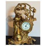 DR - Antique Ansonia Clock Co. Figural Clock - Art Nouveau DR - Antique Ansonia Clock Co. Figural Clock - Art Nouveau