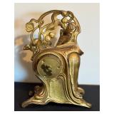 DR - Antique Ansonia Clock Co. Figural Clock - Art Nouveau DR - Antique Ansonia Clock Co. Figural Clock - Art Nouveau