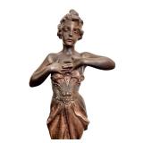 DR - Antique Emmanuel Villanis Art Nouveau Bronze Sculpture Nouveau Siècle DR - Antique Emmanuel Villanis Art Nouveau Bronze Sculpture Nouveau Siècle