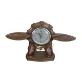 BR - Gibraltar Electric Clock Co. No. 290 Winged Plane Mantel Clock BR - Gibraltar Electric Clock Co. No. 290 Winged Plane Mantel Clock