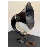 BR - Antique Burns Radio Speaker - Pyralin Horn, 1920s BR - Antique Burns Radio Speaker - Pyralin Horn, 1920s