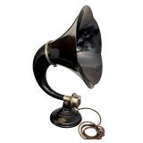 BR - Antique Burns Radio Speaker - Pyralin Horn, 1920s BR - Antique Burns Radio Speaker - Pyralin Horn, 1920s