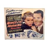 Wings of the Morning - Vintage Movie Poster Wings of the Morning - Vintage Movie Poster