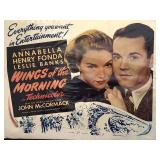 Wings of the Morning - Vintage Movie Poster Wings of the Morning - Vintage Movie Poster