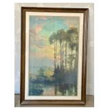 LR - Atkinson Fox Print - Vintage Landscape, Framed LR - Atkinson Fox Print - Vintage Landscape, Framed