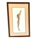 BR - Jim Striby Original Nude Watercolor Painting BR - Jim Striby Original Nude Watercolor Painting