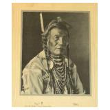 DR - T.J. Hileman Chief Bird Rattler Photogravure Portrait - Glacier National Park, 1927 DR - T.J. Hileman Chief Bird Rattler Photogravure Portrait - Glacier National Park, 1927