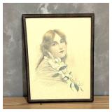 DR - Vintage Portrait Print - Framed DR - Vintage Portrait Print - Framed