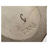 DR - Majolica Art Nouveau Face Cup, German, Double-Handled DR - Majolica Art Nouveau Face Cup, German, Double-Handled