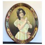 DR - Julia Marlowe Tin Lithograph Tray - Antique Advertising / Vintage Art Nouveau Julia Marlowe Tin Lithograph Tray DR - Julia Marlowe Tin Lithograph Tray - Antique Advertising / Vintage Art Nouveau Julia Marlowe Tin Lithograph Tray