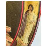 DR - Julia Marlowe Tin Lithograph Tray - Antique Advertising / Vintage Art Nouveau Julia Marlowe Tin Lithograph Tray DR - Julia Marlowe Tin Lithograph Tray - Antique Advertising / Vintage Art Nouveau Julia Marlowe Tin Lithograph Tray