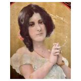 DR - Julia Marlowe Tin Lithograph Tray - Antique Advertising / Vintage Art Nouveau Julia Marlowe Tin Lithograph Tray DR - Julia Marlowe Tin Lithograph Tray - Antique Advertising / Vintage Art Nouveau Julia Marlowe Tin Lithograph Tray