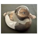 DR - Royal Copenhagen Tufted Duck Porcelain Figurine, No 1934 DR - Royal Copenhagen Tufted Duck Porcelain Figurine, No 1934