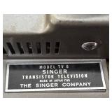 DR - Vintage Singer TV-6 Transistor Television - 6-inch Portable DR - Vintage Singer TV-6 Transistor Television - 6-inch Portable