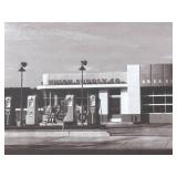 USKO Union Supply Co. Gas Station Vintage Photograph - Framed USKO Union Supply Co. Gas Station Vintage Photograph - Framed