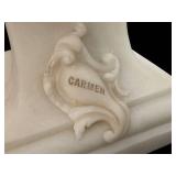 DR - Vintage Italian Alabaster Sculpture - Signed DR - Vintage Italian Alabaster Sculpture - Signed