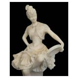 DR - Vintage Italian Alabaster Sculpture - Signed DR - Vintage Italian Alabaster Sculpture - Signed