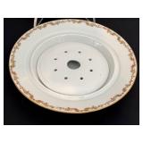 DR - Royal Vienna 7.5in Covered Butter Plate with 18K Gold Rim, Austria and Vintage Floral Bavaria Plate DR - Royal Vienna 7.5in Covered Butter Plate with 18K Gold Rim, Austria and Vintage Floral Bavaria Plate