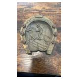 cast iron horse racing display piece
