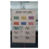 1980 Kentucky derby ticket display