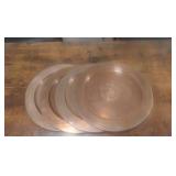 lot of 4 retama polo center copper plates several pounds of copper