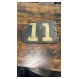 late 1800s early 1900s leather jockey identification arm band