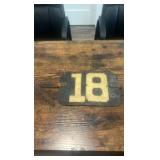 late 1800s early 1900s leather jockey identification arm band