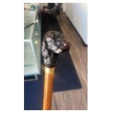 vintage cane with dog head