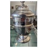 1957 horse racing trophy from mademoiselle stakes in Louisiana