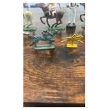 misc horse racing and jockey figurines lot